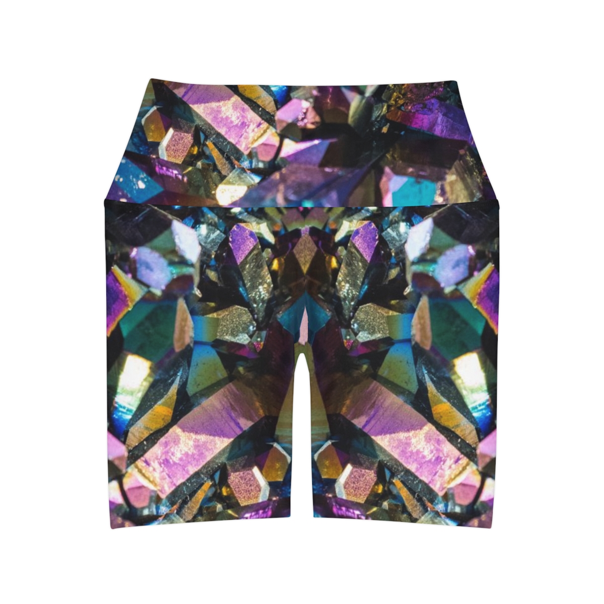 High Waisted Yoga Shorts (AOP)